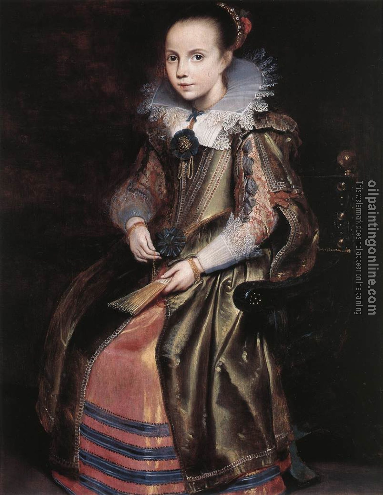 Vos, Cornelis de - Elisabeth Vekemans as a Young Girl